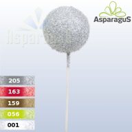 GLITTERES SIZÁLOS BETŰZŐ GÖMB/ ZÖLD (5DB/ CS)