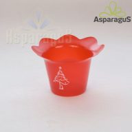 PVC KASPÓ FENYŐFÁS/PIROS D:9CM