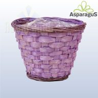 BAMBUSZ KASPÓ D:13CM H10CM/ VILÁGOS LILA