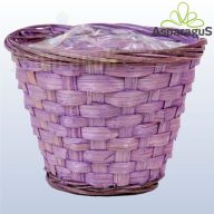 BAMBUSZ KASPÓD:17CM  H:13CM/ VILÁGOS LILA