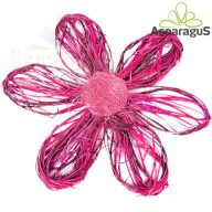 RAFFIA VIRÁG PINK 30CM