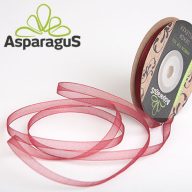 ORGANZA SZALAG 7MMX30M/ BORDÓ