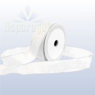 SZATÉN SZALAG DRÓTOS 25MMX10M/ FEHÉR