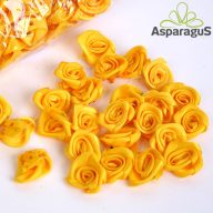 SZATÉN RÓZSAFEJ 2,5CM/ NAPSÁRGA(200DB/ CS)**