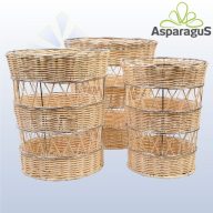 RATTAN KOSÁR (3DB/ SZETT)**