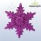 GLITTERES CSILLAG/ SÖTÉT LILA(11CM)**