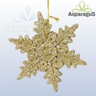 GLITTERES CSILLAG/ ARANY(11CM)**