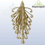 GLITTERES KARÁCSONYI DÍSZ/ ARANY(11CM)**