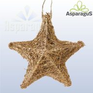 GLITTERES CSILLAG/ ARANY(8CM)**