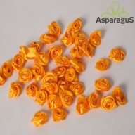 SZATÉN RÓZSAFEJ D:1,2CM (100DB/ CS)/ NAPSÁRGA