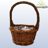 VESSZŐKOSÁR FÜLLEL D:15CM H: 7CM