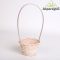BAMBUSZ KOSÁR FÜLLEL D:13CM H:10CM FÜL:30CM/ FEHÉR
