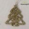 GLITTERES FENYŐFA 20DB/ CS/ ARANY***