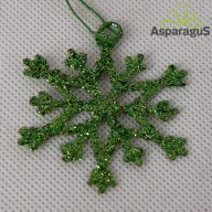 GLITTERES CSILLAG 20DB/ CS/ VILÁGOSZÖLD***
