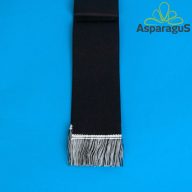 KOSZORÚ SZALAG SIMA FEKETE ROJT 7/ 148CM 5DB/ CS***