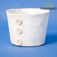 PAPÍR KASPÓ GOMBBAL D:12CM/ FEHÉR***