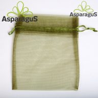 ORGANZA TASAK 10X13CM/ DOHÁNYZÖLD (10DB/ CS)