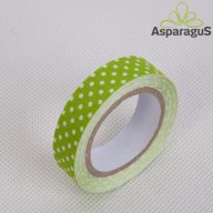 FLORAL TAPE 1,5CMX4M PÖTTYÖS/ VILÁGOS ZÖLD