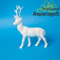 SZARVAS 30CM GLITTERES/ FEHÉR