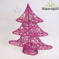 VILÁGÍTÓ FENYŐFA 45CM/ CIKLÁMEN