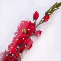 Festett celofán virágtasakok